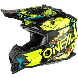 ONEAL 23 2SRS HELMET VILLAIN NEON YELLOW - YOUTH
