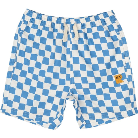 BLUE CHECKER BOARDSHORT