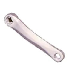 CRANK ARM LH 170mm, DIAMOND TAPER, LOW PROFILE ALLOY SILVER