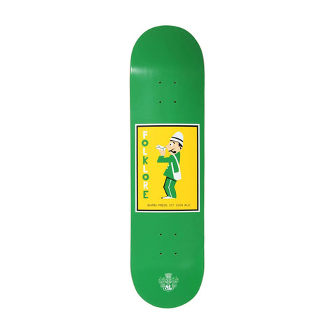 FOLKLORE SKATEBOARDS WARM PRESS 8.25" MAILMAN - GREEN