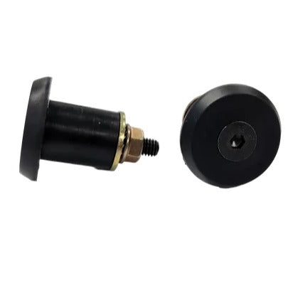 BIKE END PLUGS EXPANDER TYPE 18MM BLACK 2/SET