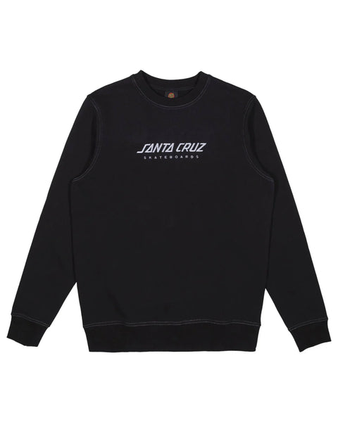SOLID STRIP FRONT SWEATER REGULAR FIT FLEECE