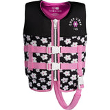 IVY 2027 JUNIOR GIRLS VEST - BLACK FLOWERS