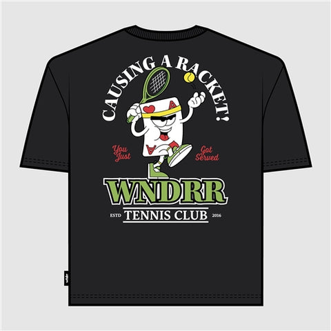WNDRR ACE BOX FIT TEE BLACK