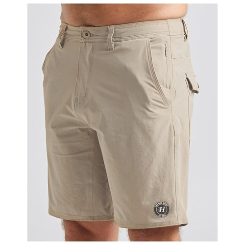 HUEYS LIFE HYBRID SHORT 19" - TAUPE