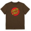 SANTA CRUZ CLASSIC FRONT TEE BROWN YOUTH