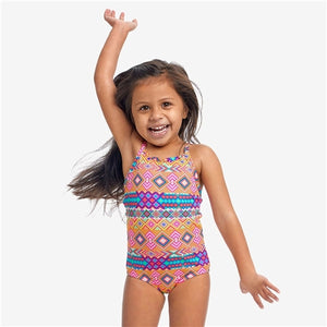 TODDLER GIRL'S PRINTED ONE PIECE - DEVIL IN DETAL