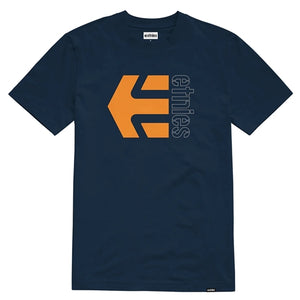 ETNIES CORP COMBO TEE NAVY/ORG