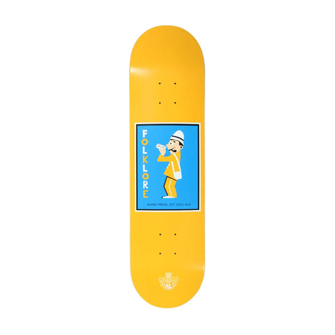 FOLKLORE SKATEBOARDS WARM PRESS 8.375" MAILMAN - ORANGE