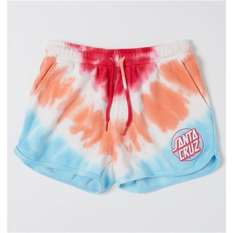 TTE DOT TIE DYE SHORTS - ELASTIC WAIST TRACK SHORT