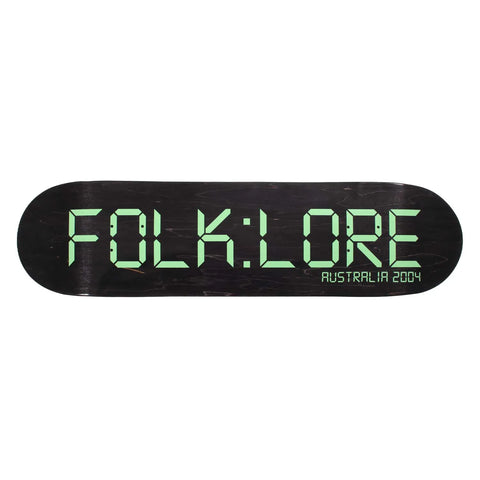 FOLKLORE SKATEBOARDS WARM PRESS 8.125" CLOCK  - GREEN
