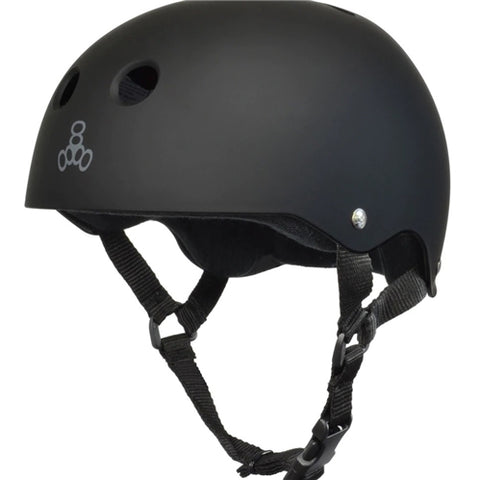 TRIPLE 8 SKATE HELMET ALL BLACK M