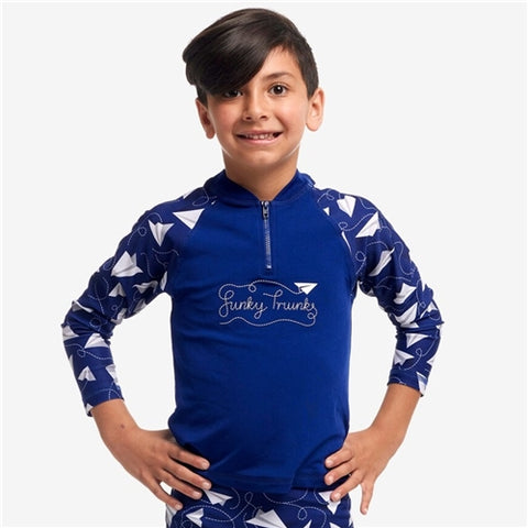 ZIPPY RASH VEST PAPER PLAIN
