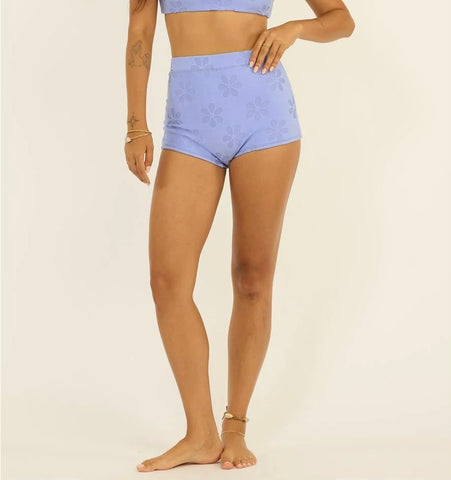 SISSTR LOVE STRUCK TERRY HIGH WAIST SURF SHORT