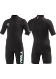 VISSLA BOYS FLAT LOCK SPRING BLACK WETSUIT