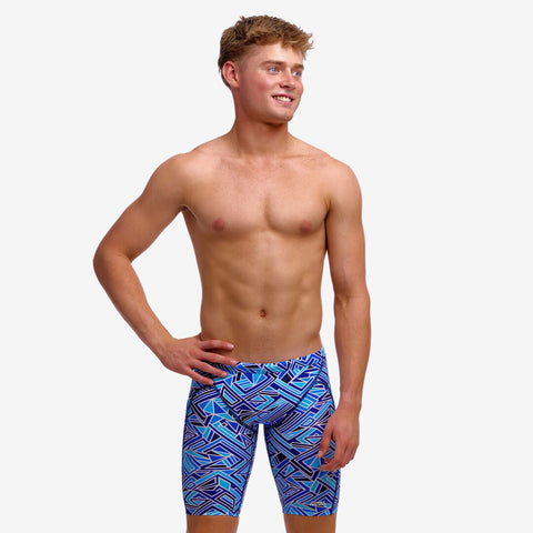 FUNKY TRUNKS BOYS TRAINING JAMMERS | BLUE BITS