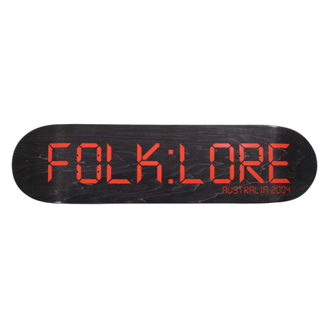 FOLKLORE SKATEBOARDS WARM PRESS 8.125" CLOCK  - RED
