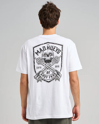 THE MAD HUEYS AHOY FKRS SHIELD TEE | WHITE