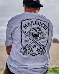 THE MAD HUEYS AHOY FKRS SHIELD TEE | WHITE