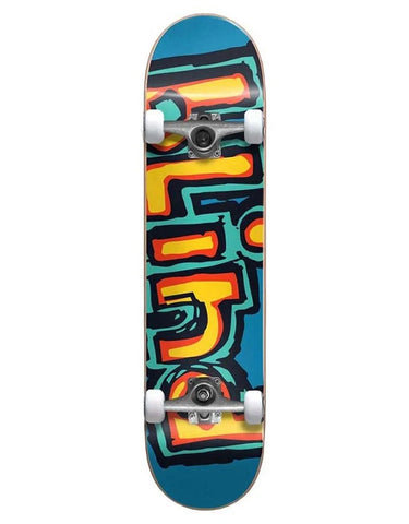 BLIND MATTE OG LOGO - RED/TEAL 7.75