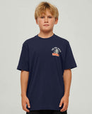 THE MAD HUEYS YOUTH CODZILLA FOREVER TEE - NAVY