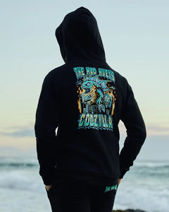 THE MAD HUEYS YOUTH CODZILLA RETURNS PULLOVER - BLACK