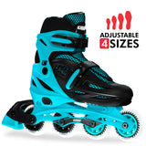 BLADE TEAL - SIZE ADJUSTABLE INLINE SKATES