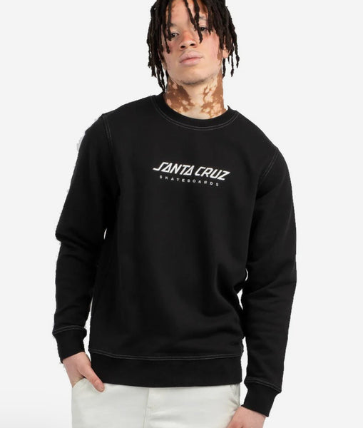 SOLID STRIP FRONT SWEATER REGULAR FIT FLEECE