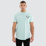 NXP EIDOLON DUAL CURVED TEE - PIGMENT BLUE TINT
