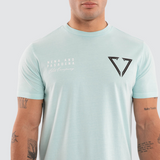 NXP EIDOLON DUAL CURVED TEE - PIGMENT BLUE TINT