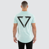 NXP EIDOLON DUAL CURVED TEE - PIGMENT BLUE TINT