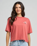 THE MAD HUEYS PIRATES LIFE | WOMANS BOXY TEE DUSTY ROSE