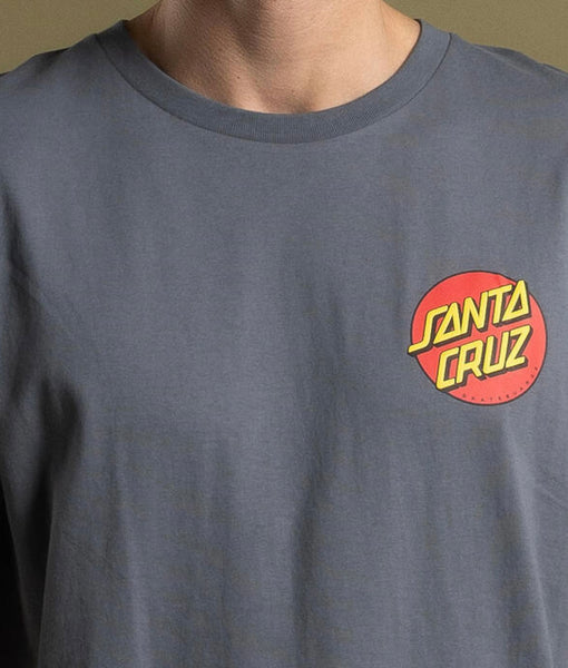 CLASSIC DOT PUFF CHEST TEE | SLATE