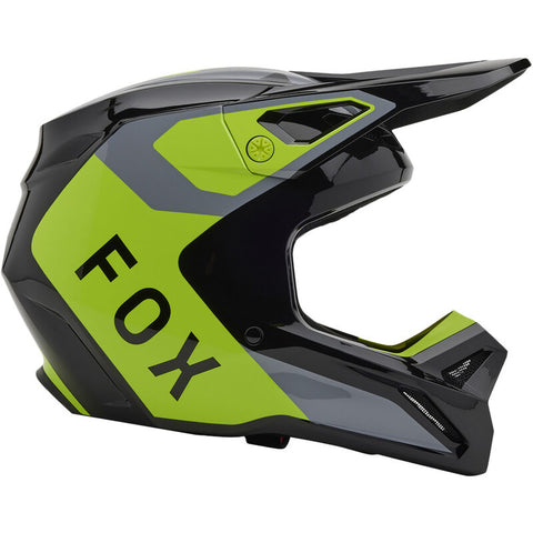 V1 LEAN HELMET - GREY/YELLOW