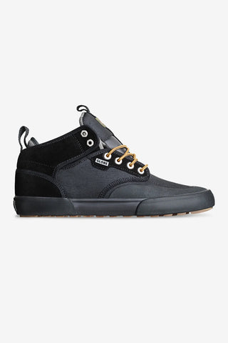 GLOBE MOTLEY MID SHOE |  BLACK/GUNMETAL/TREK