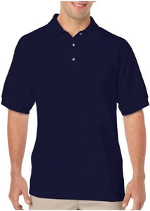 NAVY GILDAN PLAIN POLO