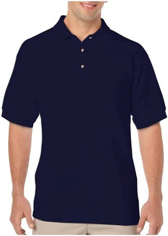 NAVY GILDAN PLAIN POLO