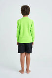 JETPILOT YOUTH BOYS LONG SLEEVE RASHIE - LIME GREEN