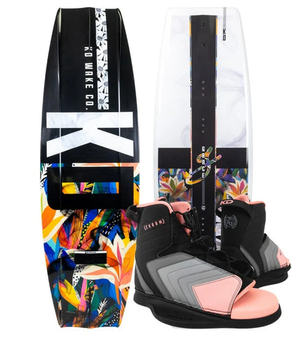 KD GRACE LADIES WAKEBOARD PACKAGE W/ CHARM BOOTS 7-11