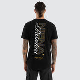 NXP VEERED DUAL CURVED TEE | JET BLACK