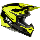 ONEAL 3SRS ADULT HELMET RACE - BLACK/NEON YELLOW