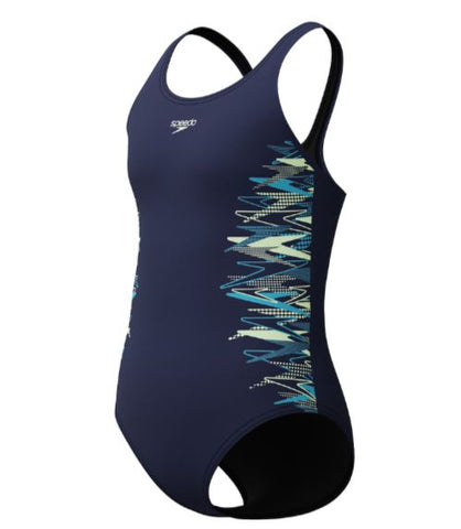 JUNIOR GIRLS DUO LOGO PLACEMENT MUSCLEBACK ONE PIECE