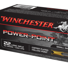 Winchester Power Point 22lr 40gr HP copper plated