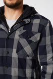 JETPILOT QUILTED FLANNEL JACKET