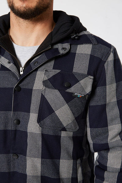 JETPILOT QUILTED FLANNEL JACKET