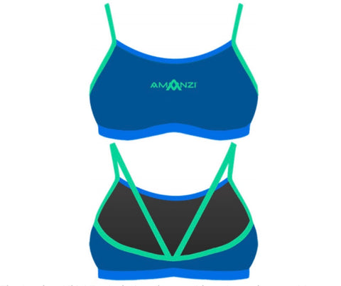 GIRLS BIKINI TOP - SEAGLASS