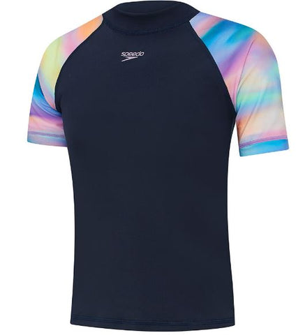 SPEEDO SOLID RASH TOP SIZE 10
