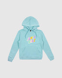 SPIRIT STACK STRIP HOODIE | TURQUOISE