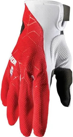 THOR DRAFT MOTO GLOVE RED/WHITE