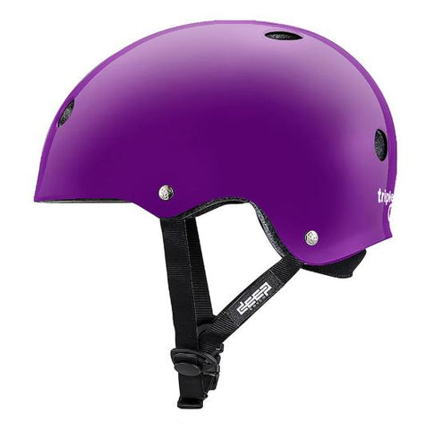 TRIPLE 8 DEEP COVER HELMET PURPLE GLOSS